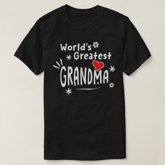 Grootste grootmoeder grootste grootmoeder t-shirt (Design voorkant)