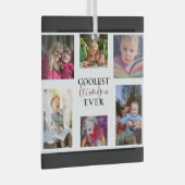 Grootste grootmoeder ooit multi-foto collage Cute  Glas Ornament (Voorkant Rechts)