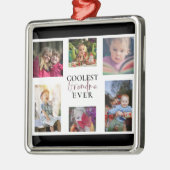 Grootste grootmoeder ooit multi-foto collage Cute  Metalen Ornament (Links)