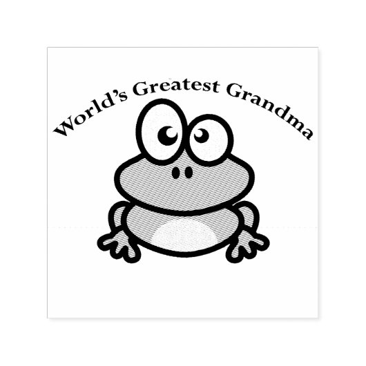 Grootste grootmoeder op aarde  zelfinktende stempel (Design)