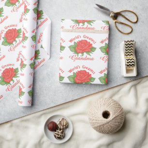 Grootste grootmoeder ter wereld cadeaupapier
