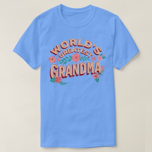 Grootste grootmoeder ter wereld, grootmoeder Grann T-shirt (Design voorkant)