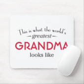 Grootste grootmoeder ter wereld muismat (Met muis)