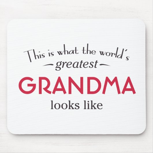 Grootste grootmoeder ter wereld muismat (Voorkant)