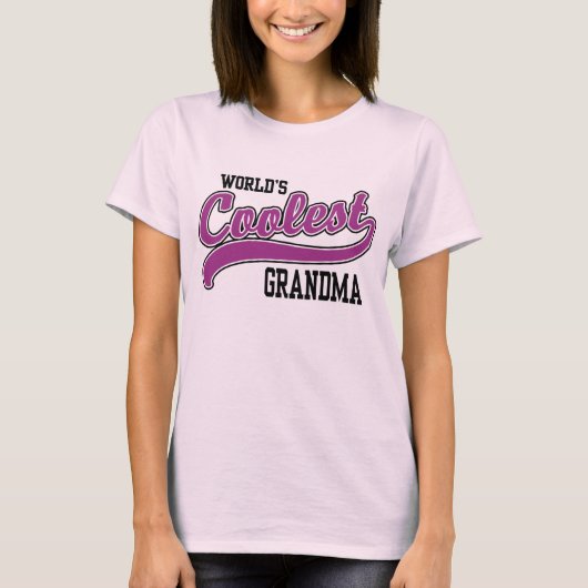 Grootste grootmoeder ter wereld t-shirt (Voorkant)