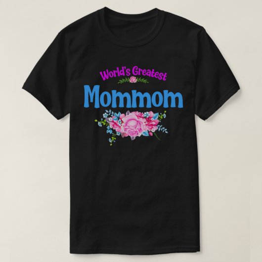 Grootste grootmoeder ter wereld t-shirt (Design voorkant)
