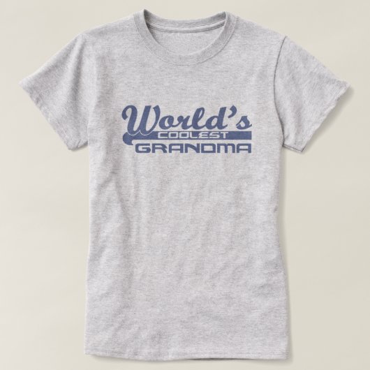 Grootste grootmoeder ter wereld t-shirt (Design voorkant)