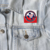 Grootste grootvader ter wereld vierkante button 5,1 cm (In situ)