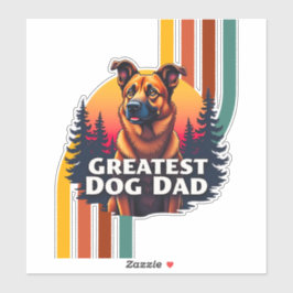 Grootste hond papa sticker