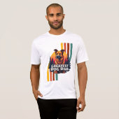 Grootste hond papa t-shirt (Voorkant volledig)