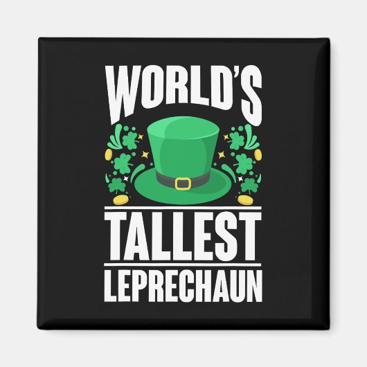 Grootste kabouter ter wereld Funny St. Patricks Da Magneet (Voorkant)