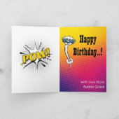 Grootste Kind superheld Geweldige komische verjaar Kaart (Binnen)