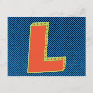 Grootste letter L Briefkaart