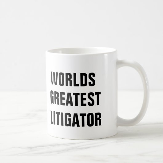 GROOTSTE LITIGATOR-MOK KOFFIEMOK (Rechts)