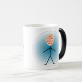 Grootste loser beker (diëten) magische mok (Voorkant rechts)