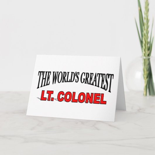 Grootste Lt. Kolonel van de Wereld Kaart (Voorkant)
