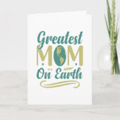Grootste mam op Aarde Moederdag Kaart (Voorkant)
