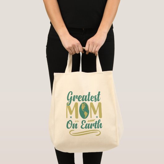 Grootste mam op Aarde Moederdag Tote Bag (Voorkant (product))