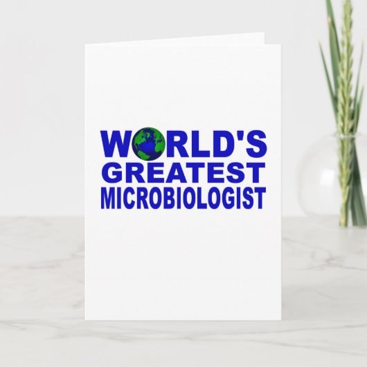Grootste microbioloog ter wereld kaart (Voorkant)