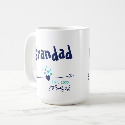 Grootste oostgrens 20xx - Harten en pijlen - Twee  Koffiemok (Voorkant links)