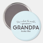 Grootste opa ter wereld magneet (Voorkant / Achterkant)