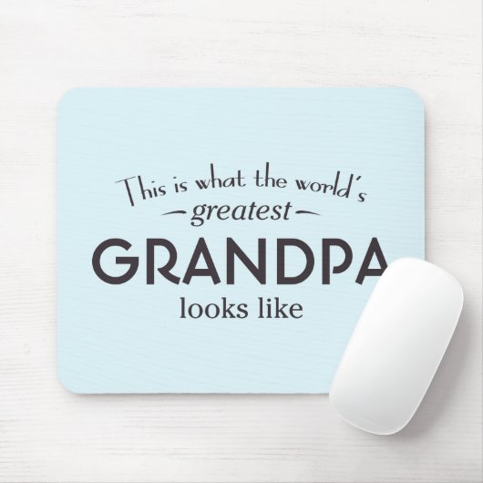 Grootste opa ter wereld muismat (Met muis)