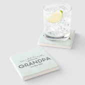 Grootste opa ter wereld stenen onderzetter (Zijkant)