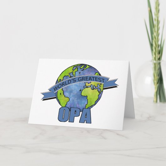Grootste Opa van de wereld Kaart (Voorkant)
