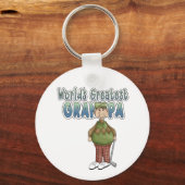 Grootste opa van Golfwereld Sleutelhanger (Voorkant)