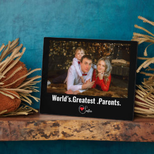 Grootste ouders ter wereld voor papa en mama fotoplaat