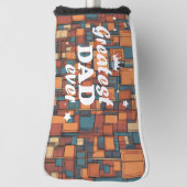 "Grootste papa ooit" Aangepaste afdruk Golfheadcover (Draai 90)