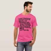 Grootste Samenzweringslijst Project Bluebook UFO's T-shirt (Voorkant volledig)