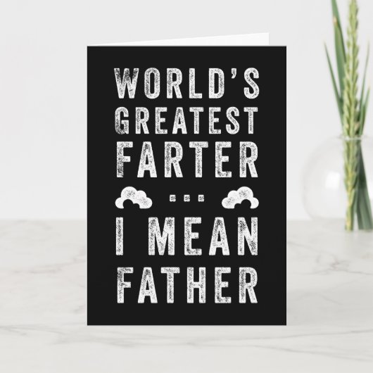 Grootste Scheter Ter Wereld Vaderdag Aangepaste Kl Kaart (Voorkant)
