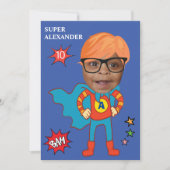 Grootste Superhero plezier met afbeelding van het  Kaart (Voorkant)