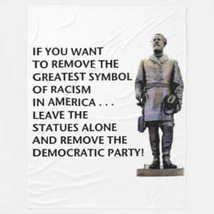 GROOTSTE SYMBOOL VAN RACISME FLEECE DEKEN