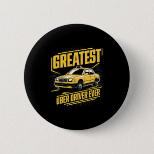 Grootste Uber-chauffeur ooit grappig Ronde Button 5,7 Cm