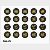 Grootste Uber-chauffeur ooit grappig Ronde Sticker (Vel)