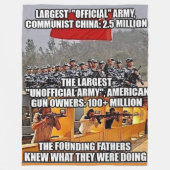 GROOTSTE "UNOFFICAL" ARMY FLEECE DEKEN (Voorkant)