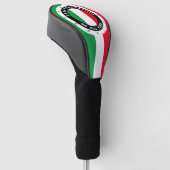 Grootste Vader aller tijden Italiaanse vlag klok Golfheadcover (Schuin)