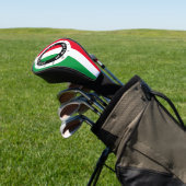 Grootste Vader aller tijden Italiaanse vlag klok Golfheadcover (Insitu)