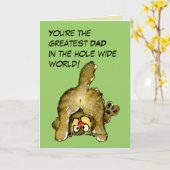 Grootste vader kat Kaart (Gele Bloem)