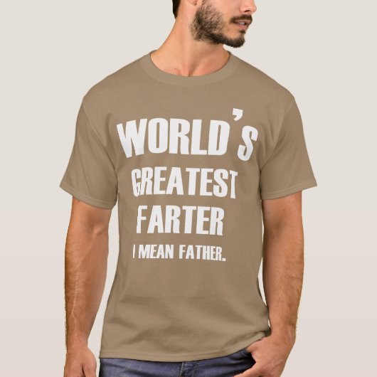 Grootste vader ter wereld  t-shirt (Voorkant)