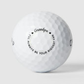Grootste ventilator - GRANDPA - Golfer - Persoonli Golfballen (Voorkant)
