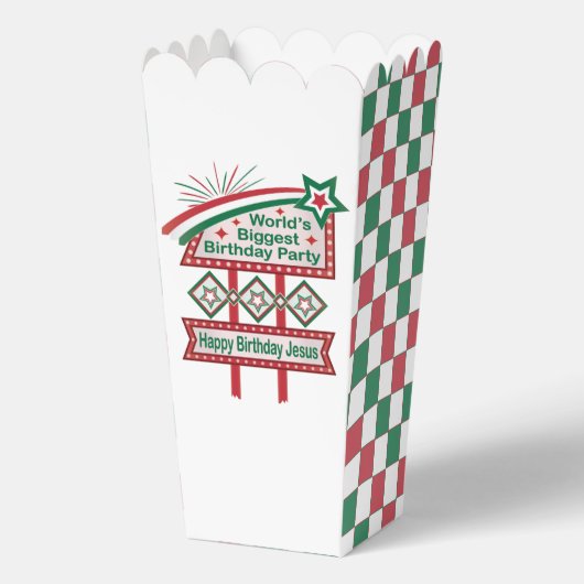 Grootste verjaardagsfeesttent ter wereld bedankdoosjes (Voorkant)