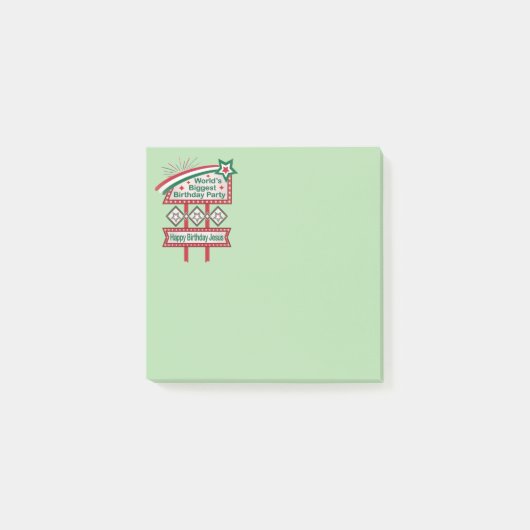 Grootste verjaardagsfeesttent ter wereld post-it® notes (Voorkant)