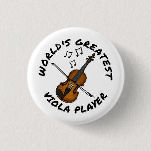 Grootste violist ter wereld, grappig violist ronde button 3,2 cm