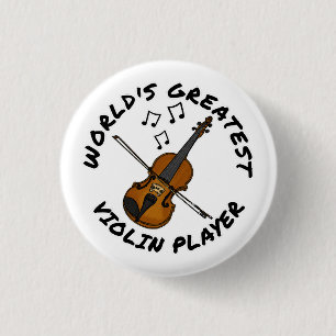 Grootste vioolspeler ter wereld: Grappig violist Ronde Button 3,2 Cm
