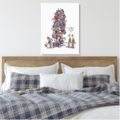 Grootste witte dovasafdruk van Loser Canvas Afdruk (Insitu (Slaapkamer))