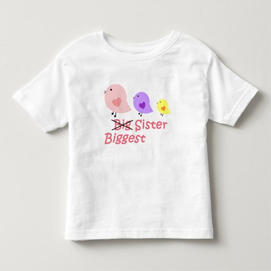 Grootste zus kinder shirts (Voorkant)