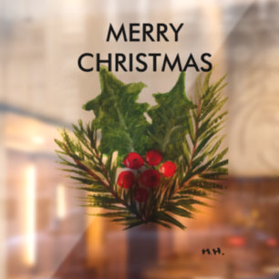 Grootte: 20 x 30 inch, stijl: gedeeltelijk transpa raamsticker